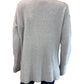 WHITE + WARREN Gray Cashmere Blend Mock Neck Sweater Size L