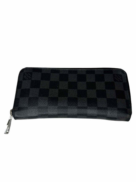 LOUIS VUITTON Black Damier Graphite Coated Canvas Wallet