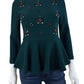 dolce vita Gem Drop Peplum Sweater Size S
