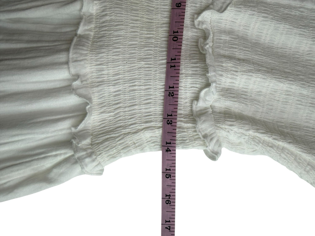 ME + EM White 100% Cotton Maxi Dress Size 6