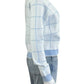 French Connection Blue Plaid Sweater Cardigan Size S