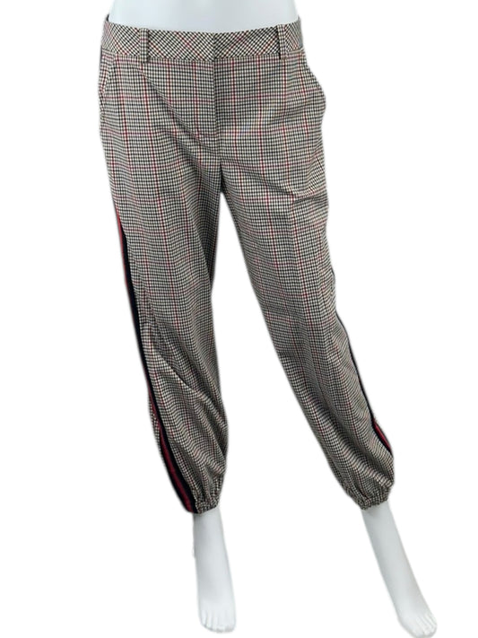 TRINA TURK Arquette Plaid Jogger Pants Size 6