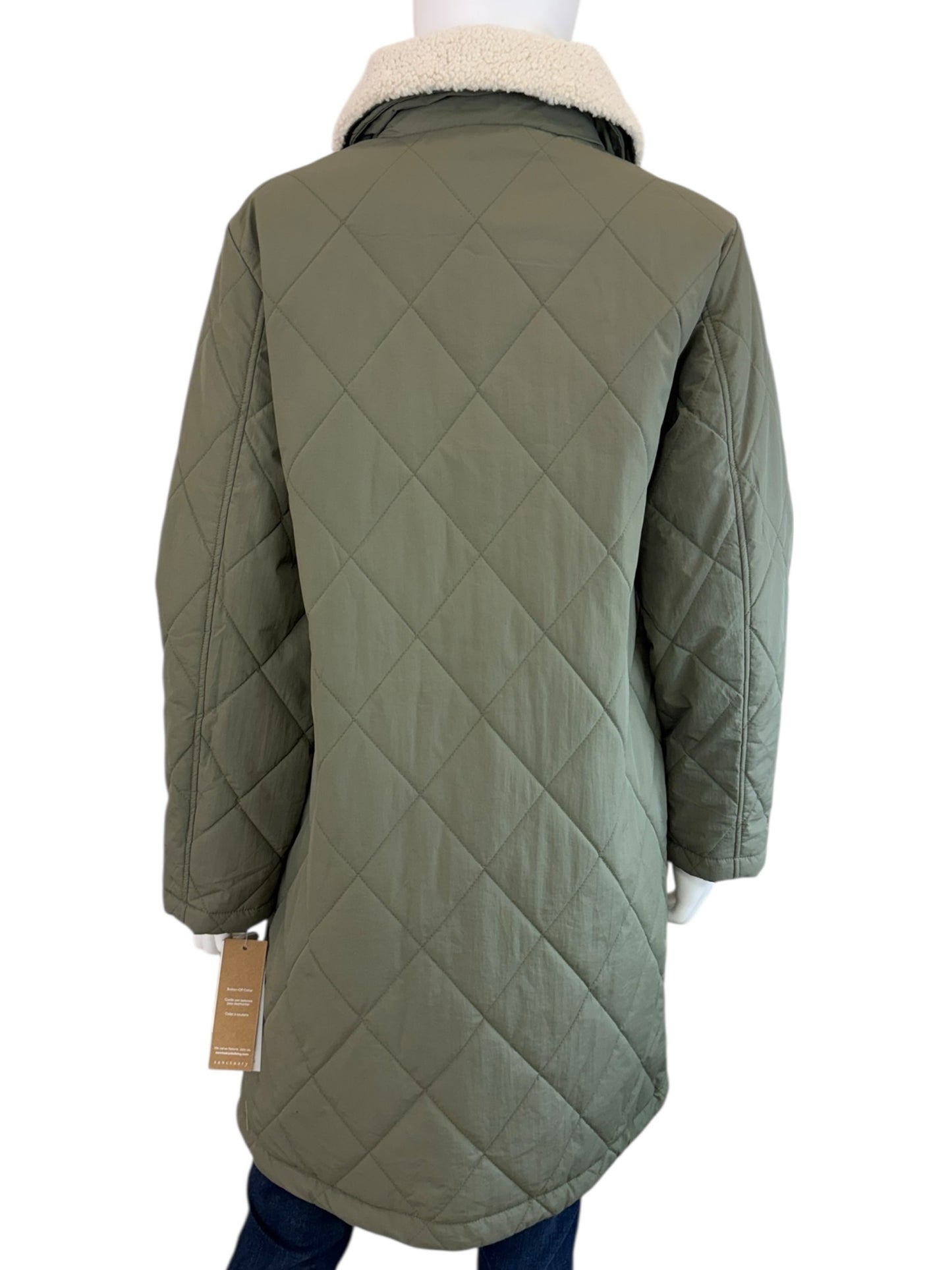 Sanctuary NWT Sage Green Quilted Jacket Size S