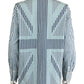 boden Blue and White Pinstripe Button Down NWT Size 6