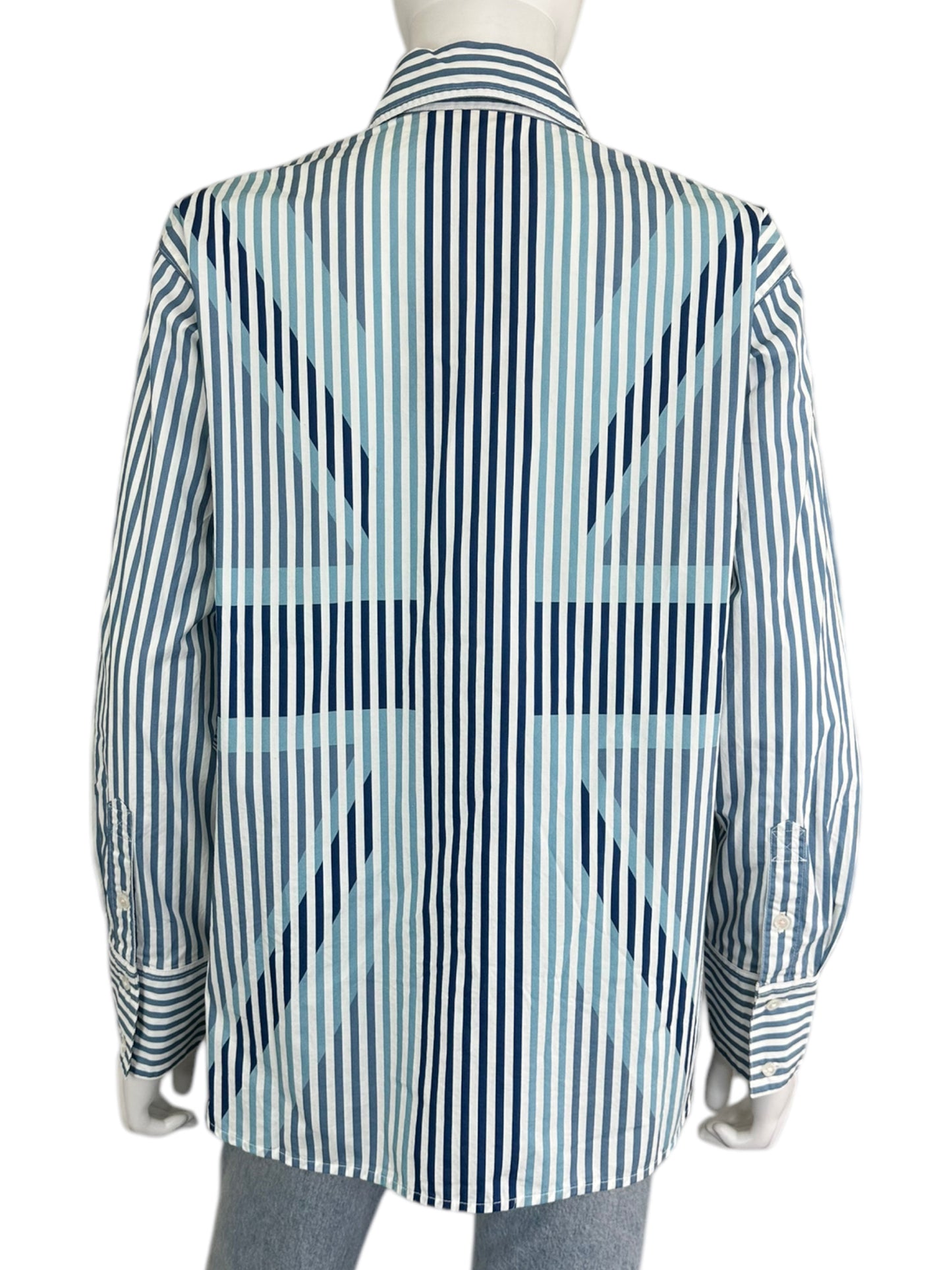 boden Blue and White Pinstripe Button Down NWT Size 6