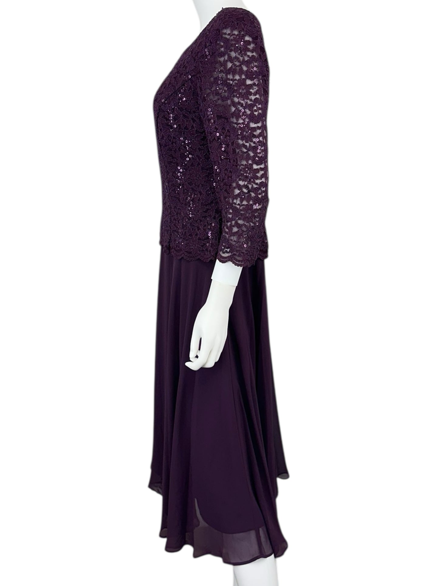 ALEX EVENINGS Size 14 BASE Dress- Formal