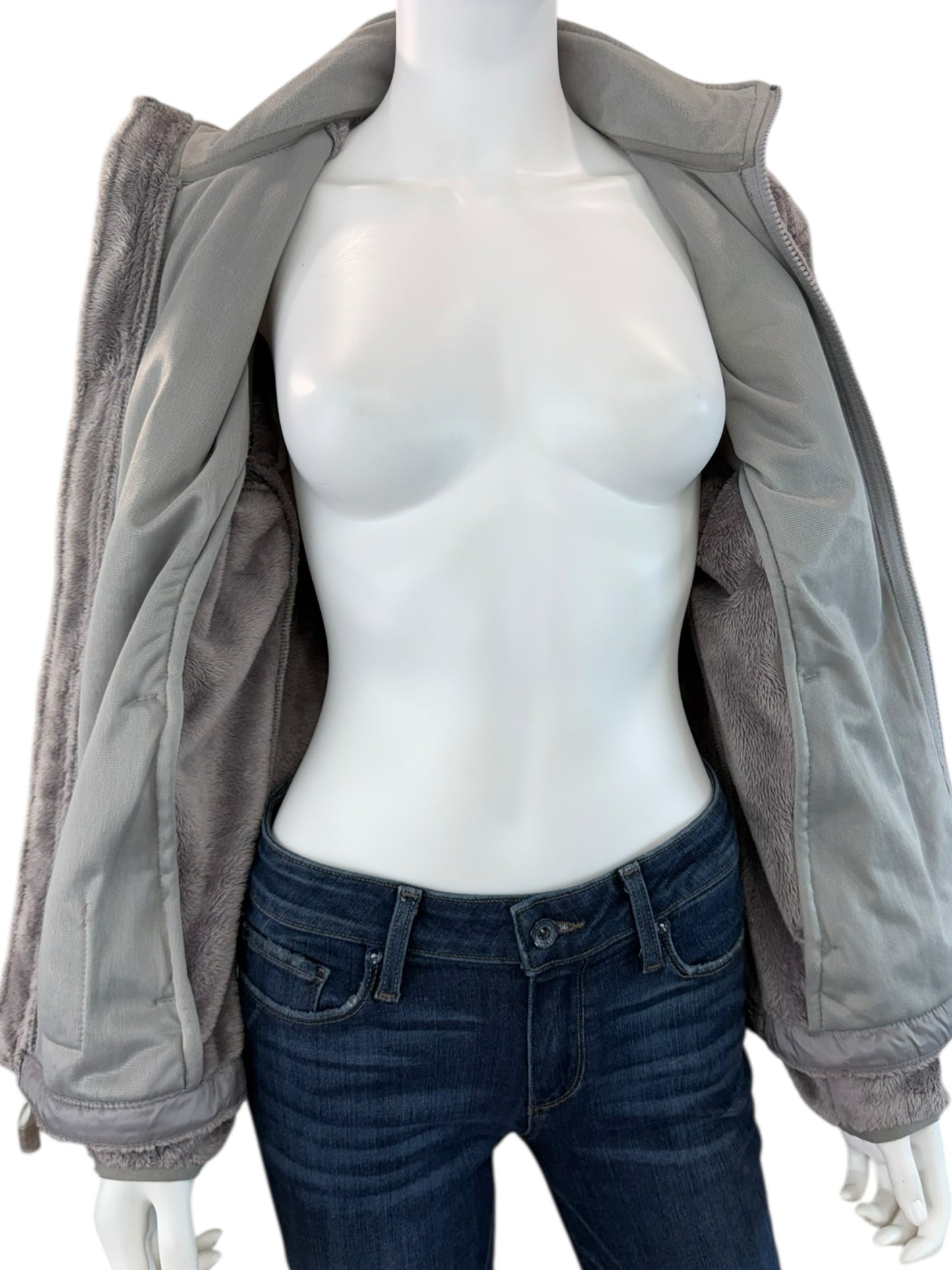 The North Face Gray Osito Fleece Jacket Size M