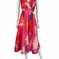 Eva Franco Pink Watercolor Dress Size LP