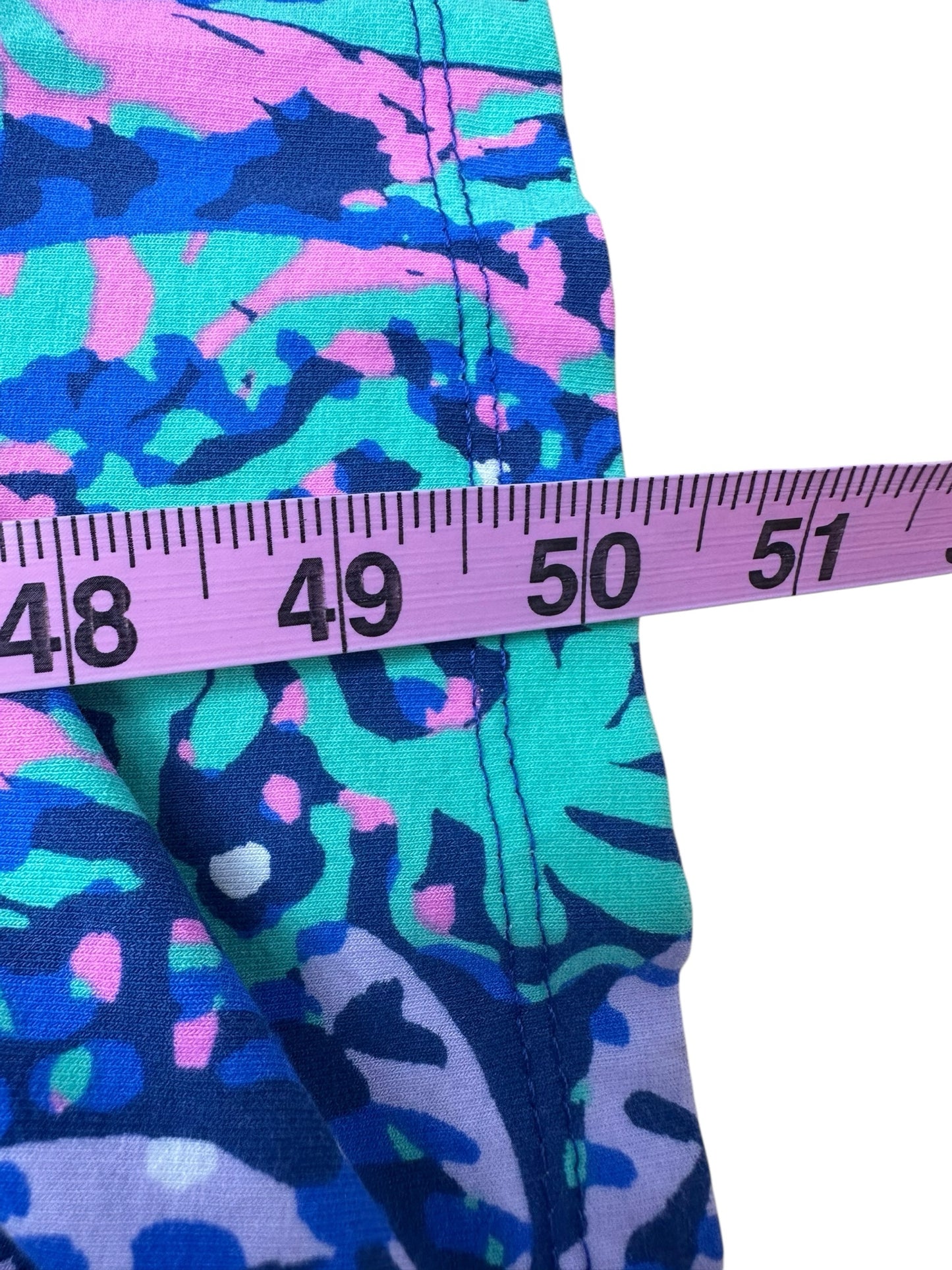 Lilly Pulitzer Blue Coral Print Maxi Dress Size S