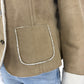 JONES NEW YORK Tan Vegan Suede Jacket Size M