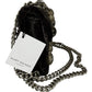 KURT GEIGER NWT Black Velvet Mini Kensington Crossbody Purse