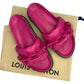 Louis Vuitton Hot Pink Sunset Flat Comfort Mule Size 37.5
