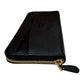 PRADA Black Saffiano Leather Continental Zippy Wallet