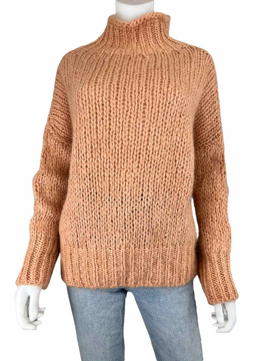 Frnch Paris Peach Mohair Sweater Size S/M