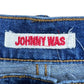 Johnny Was Embroidered Butterfly Boyfriend Jeans Size 28