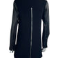 MILLY Black Wool & Leather Coat Size 6