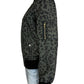 CHRLDR Green Leopard Satin Bomber Jacket Size M