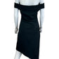 MILLY Black Strapless Cocktail Dress Size 4