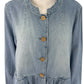 J. Jill NWT Blue Chambray Blouse Size L