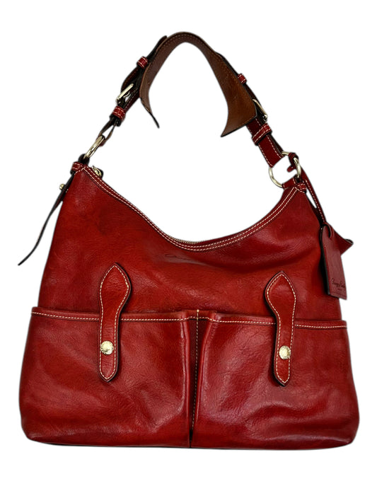 Dooney & Bourke Red Leather Florentine Small Lucy Purse