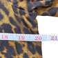 Talbots Brown Leopard Print Blouse Size M