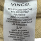 Vince Gold Pleated Midi Skirt Size S