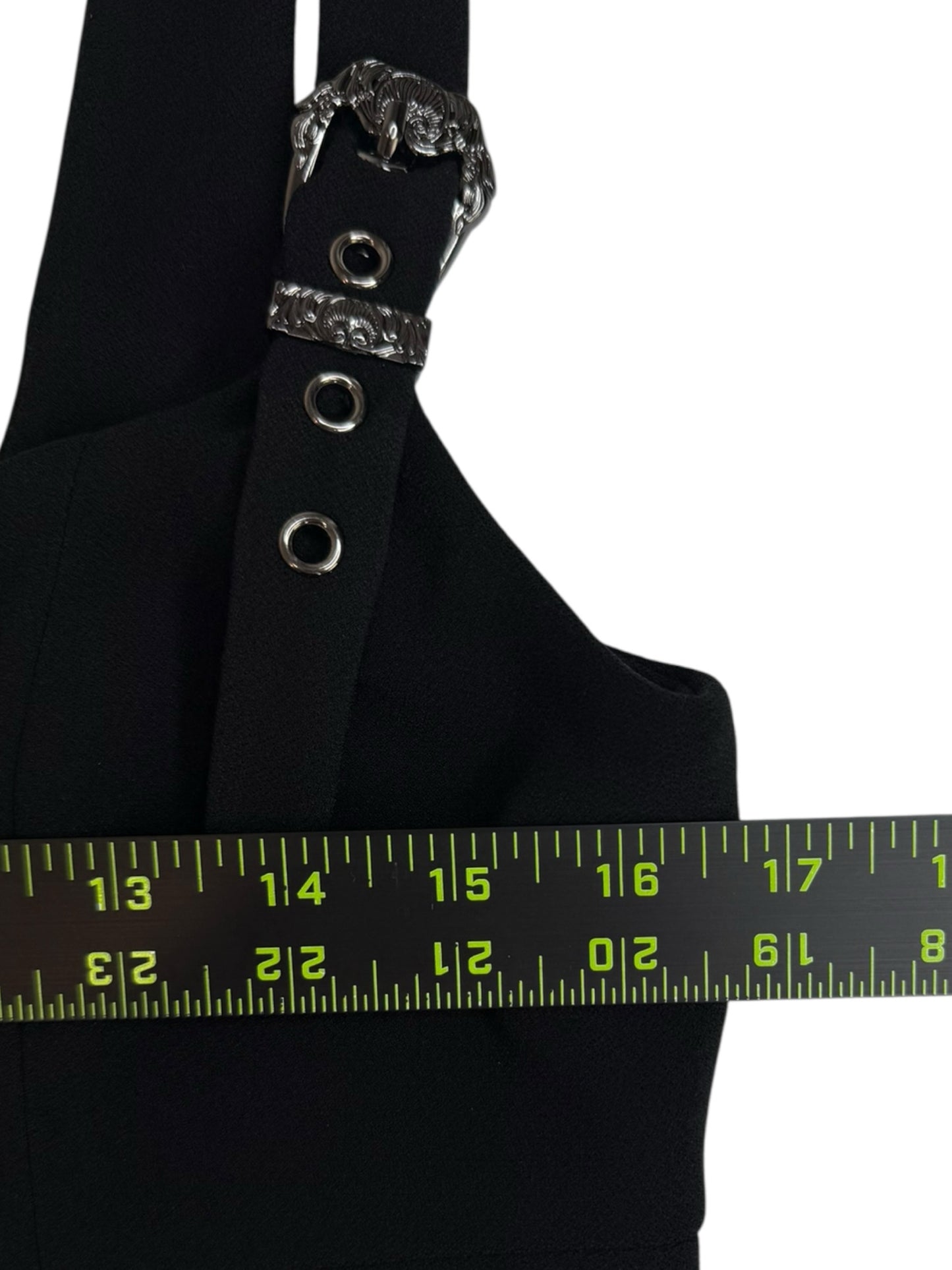 GIANNI BINI Black Cropped Tank Size 6