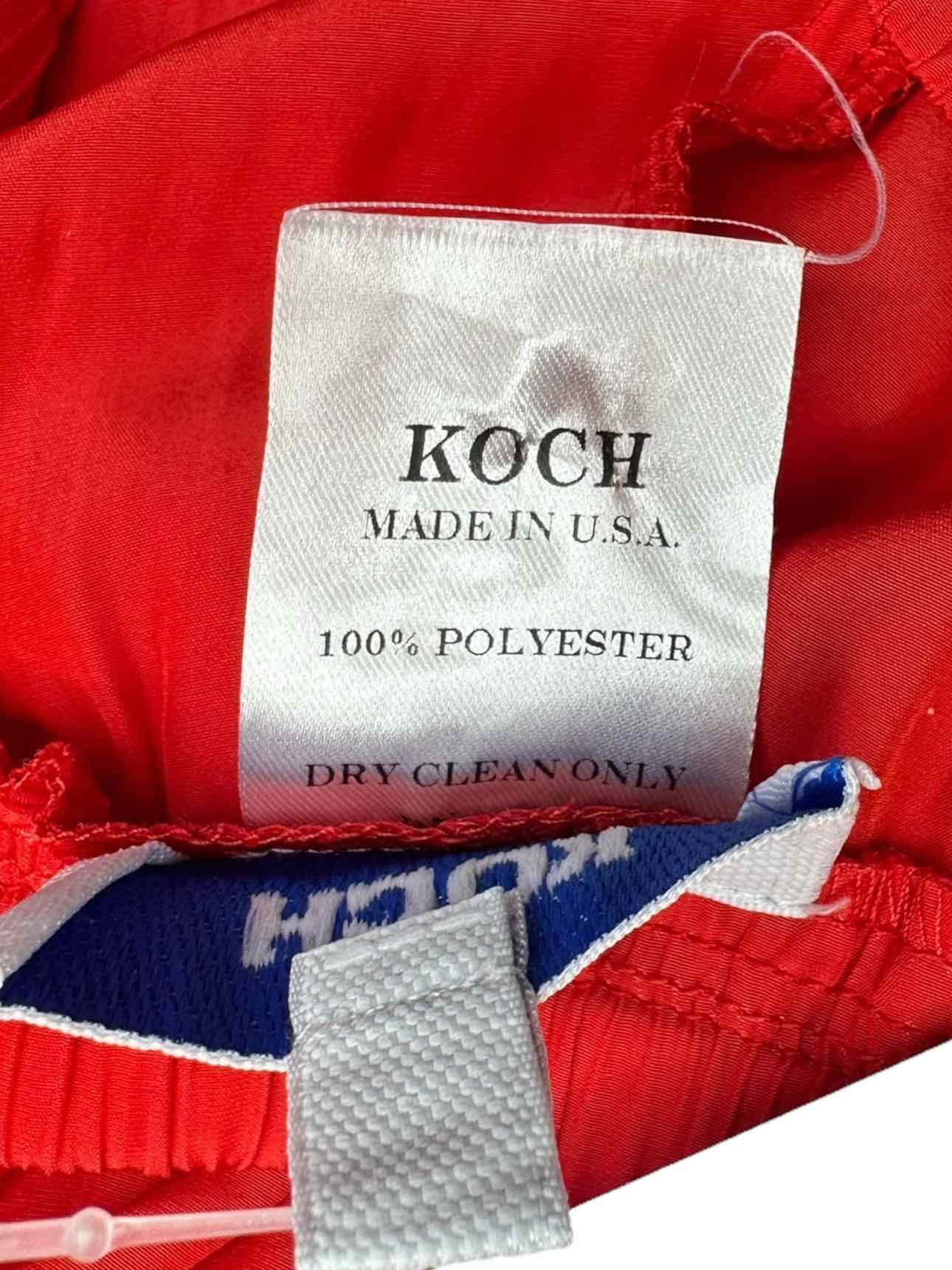 KOCH Red Satin Jogger Pants Size XS