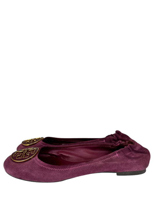 Tory Burch Purple Suede Flats Size 8