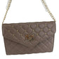 NWT Badgley Mischka Gray Purple Purse