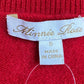 minnie rose Red 100% Cashmere Cold Shoulder Sweater Size S