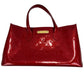 Louis Vuitton Red Shimmer Leather Monogram Handbag