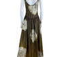 CYNTHIA ROWLEY NWT 100% Silk Dark Green Maxi Dress