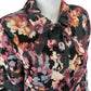 Chico's Muted Floral Drama Jacquard Coat Jacket Size M