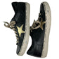 GOLDENGOOSE Black Super-Star Leather Sneakers Size 42