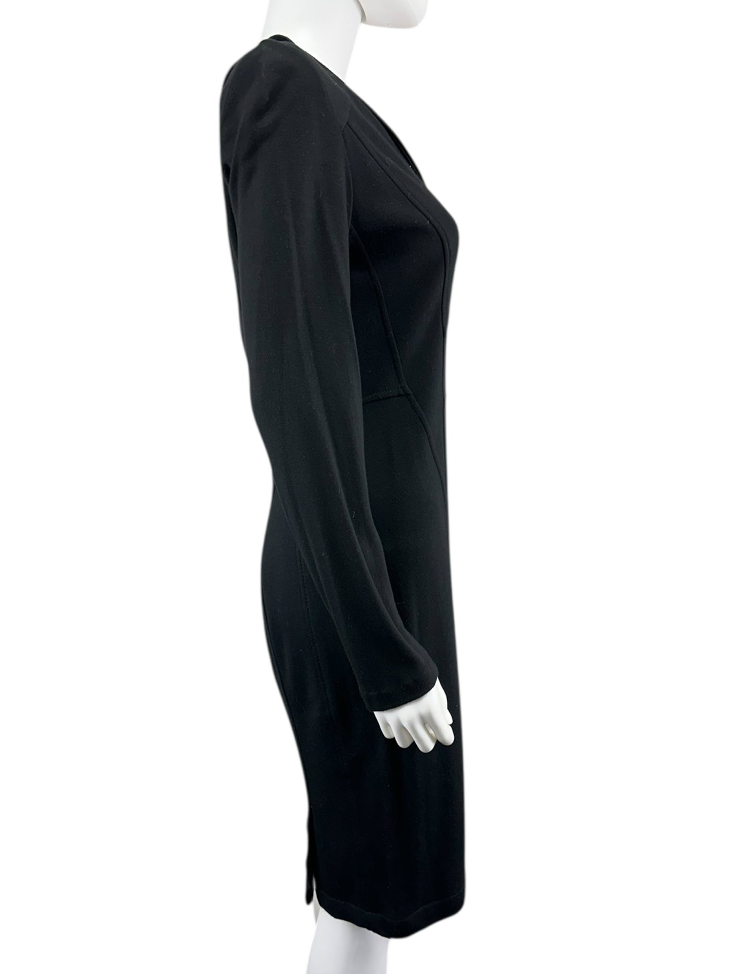 ETCETERA Black Knit Midi Dress Size 6
