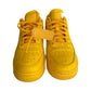 Nike x OFF WHITE Yellow Air Force 1 Low Sneakers Size 7