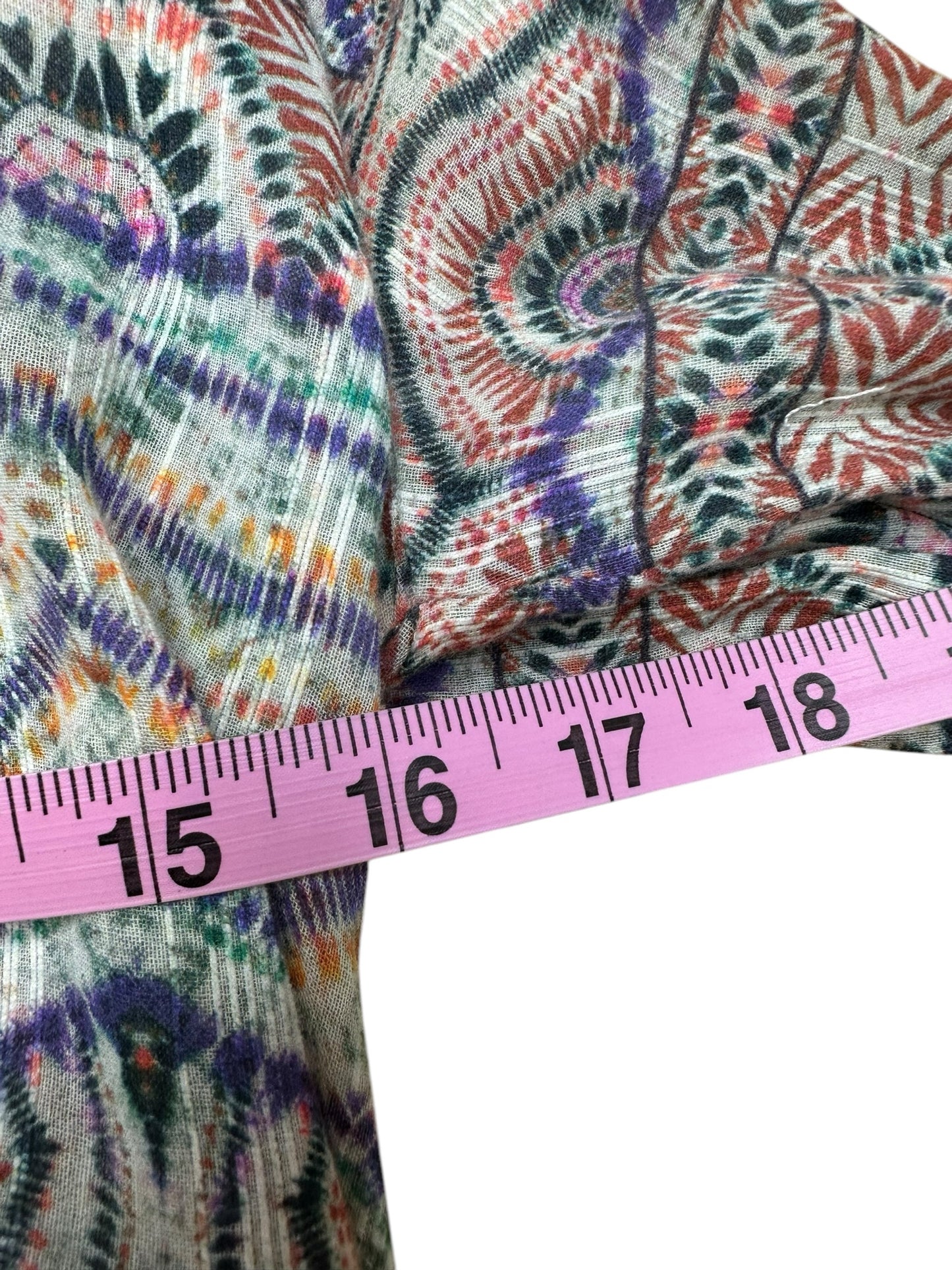 AMANDA UPRICHARD Multi Color Boho Blouse Size S