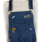 AGAPO NWT Vintage Floral Embroidered Overalls Size M