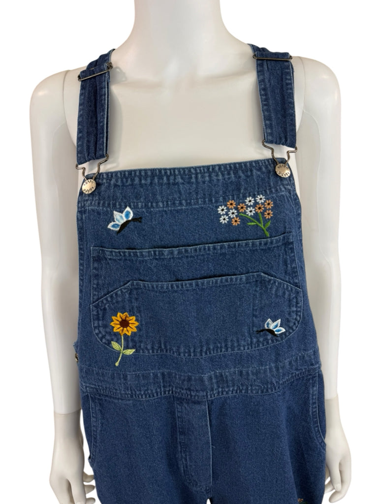 AGAPO NWT Vintage Floral Embroidered Overalls Size M