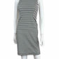 BANANA REPUBLIC Black Striped Dress Size 0P