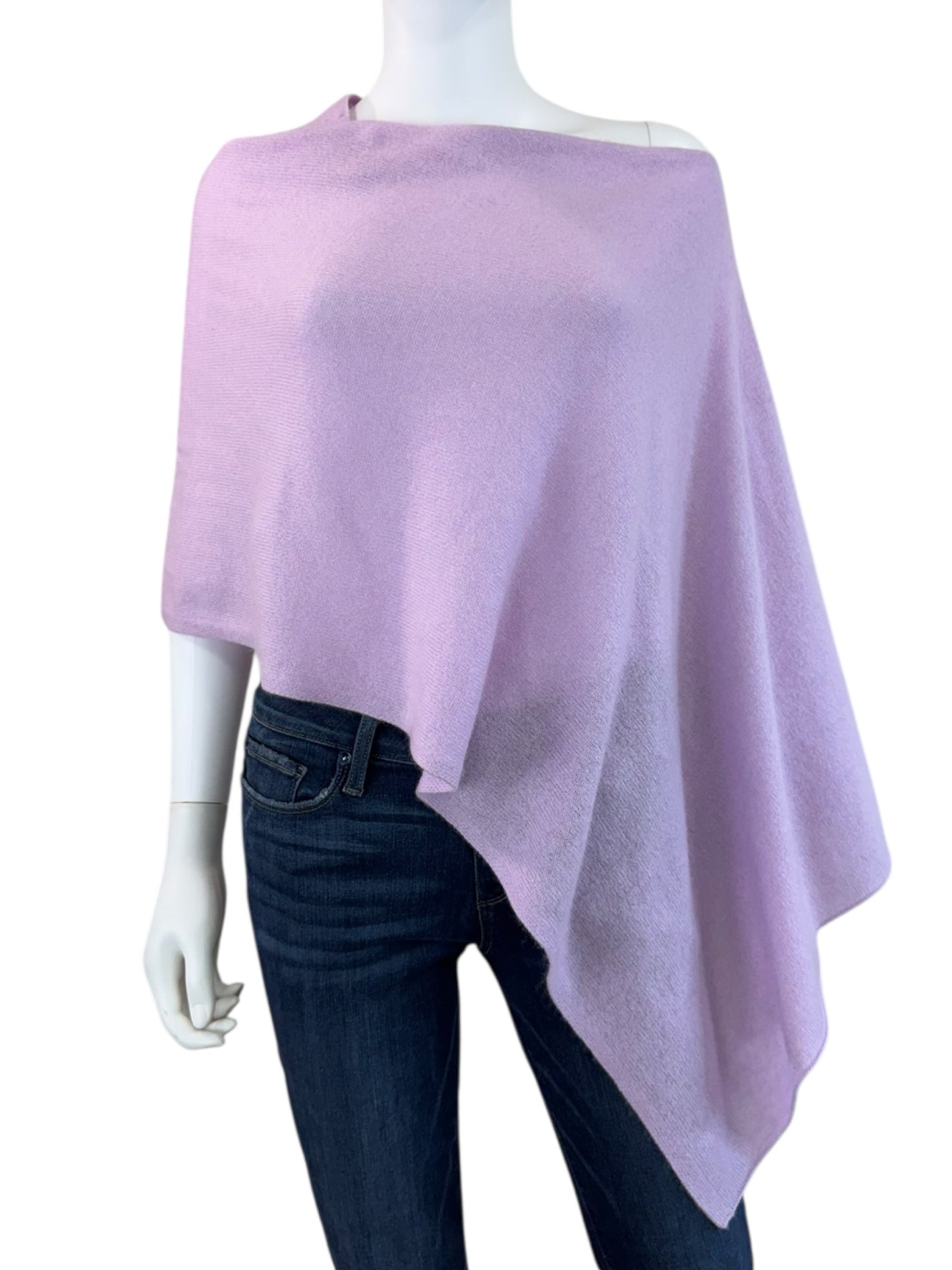 Rachel Zoe NWT Lilac 100% Cashmere Poncho Size O/S