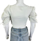 Port De Bras White Athletic Top Size S