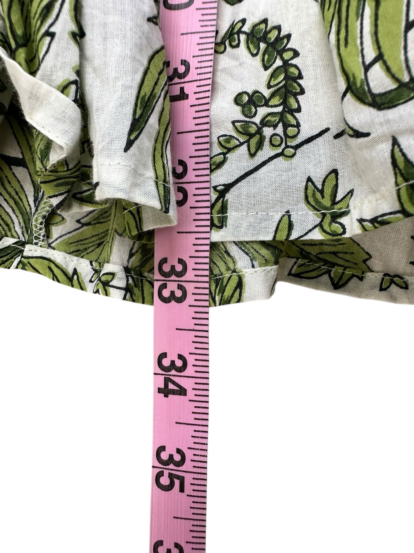 Anna Cate White and Green Casual Dress Size XS