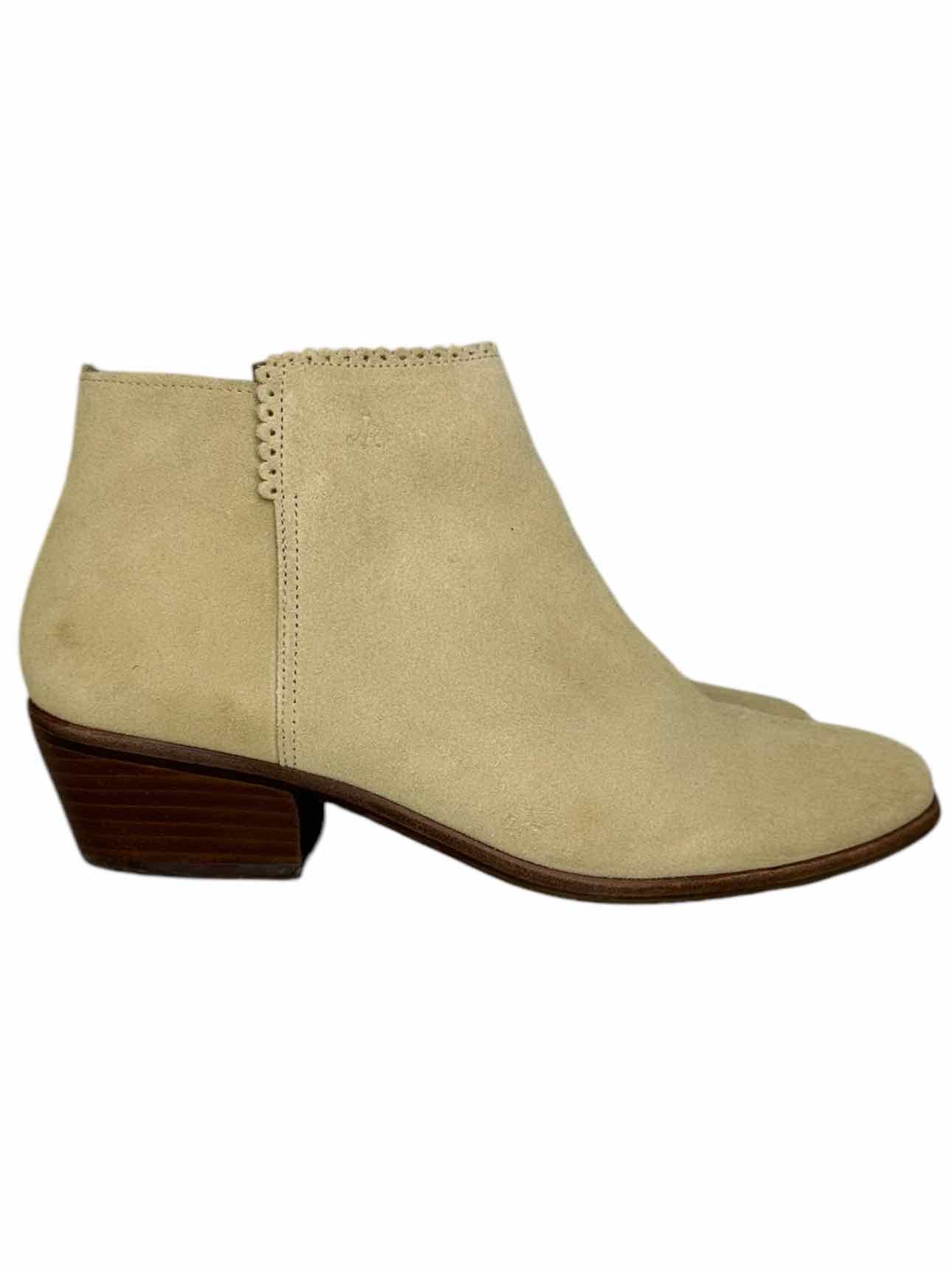 Jack Rogers Cream Suede Bailee Booties Size 9