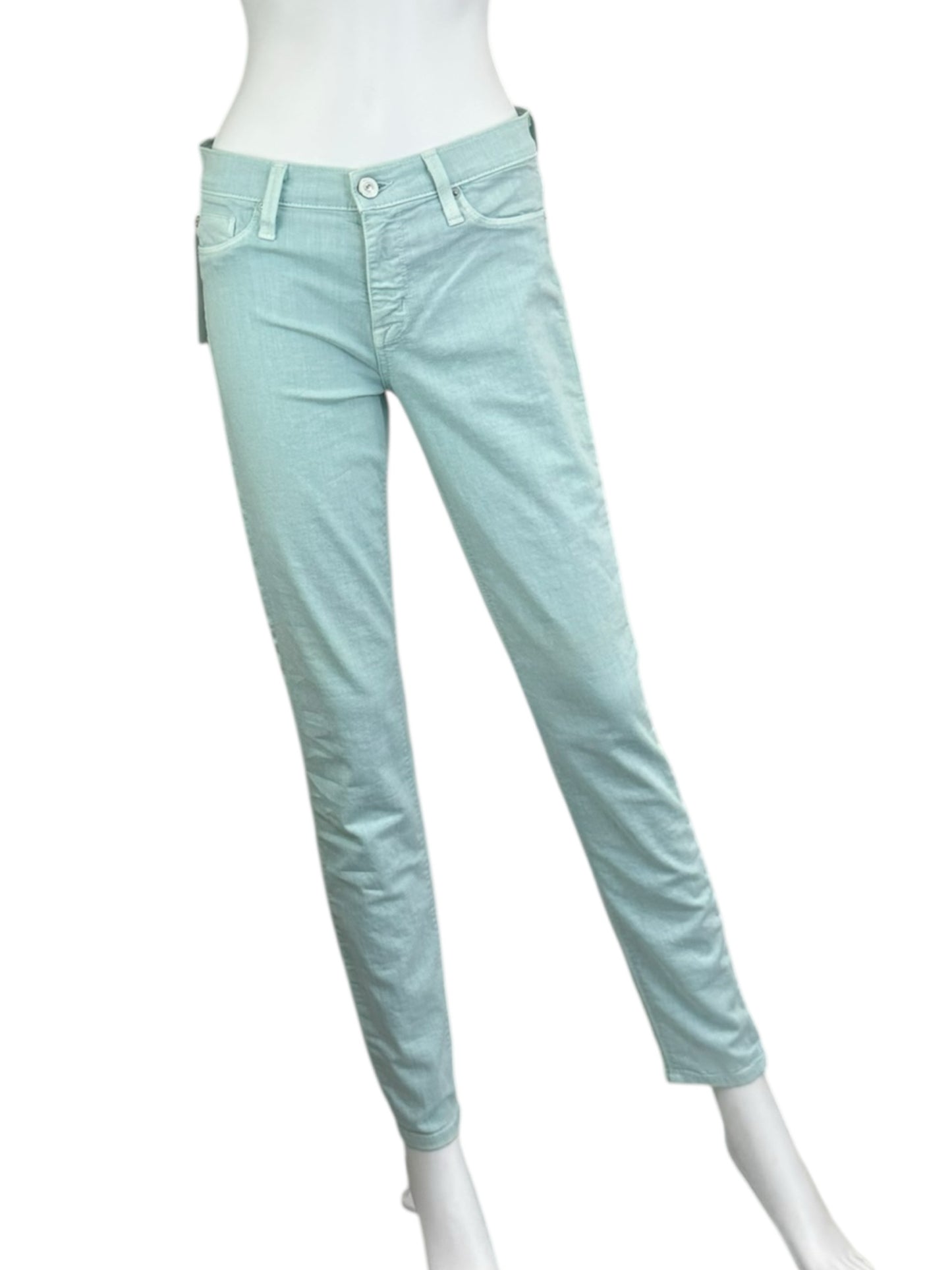 HUDSON Mint Green NICO Super Skinny Jeans Size 28