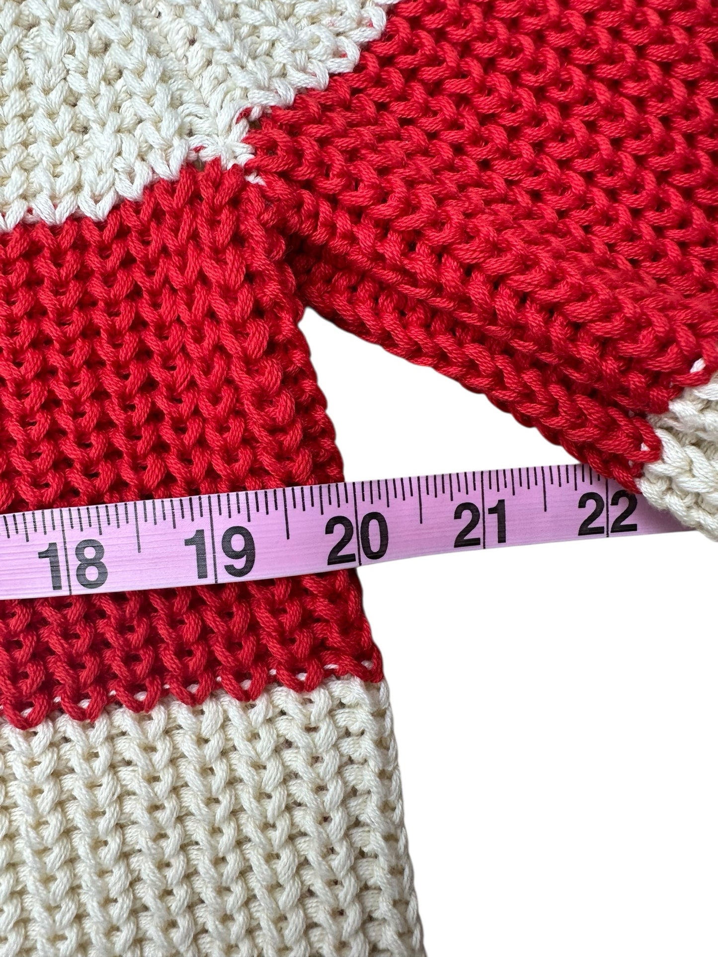 velvet BY GRAHAM & SPENCER Red Striped Sweater Size S