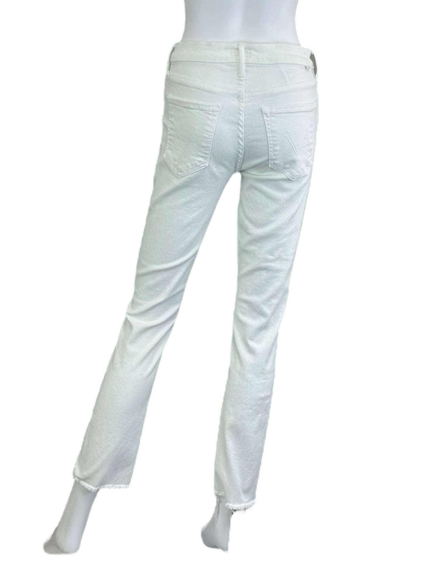 MOTHER White "The Mid Rise Dazzler" Jeans Size 27