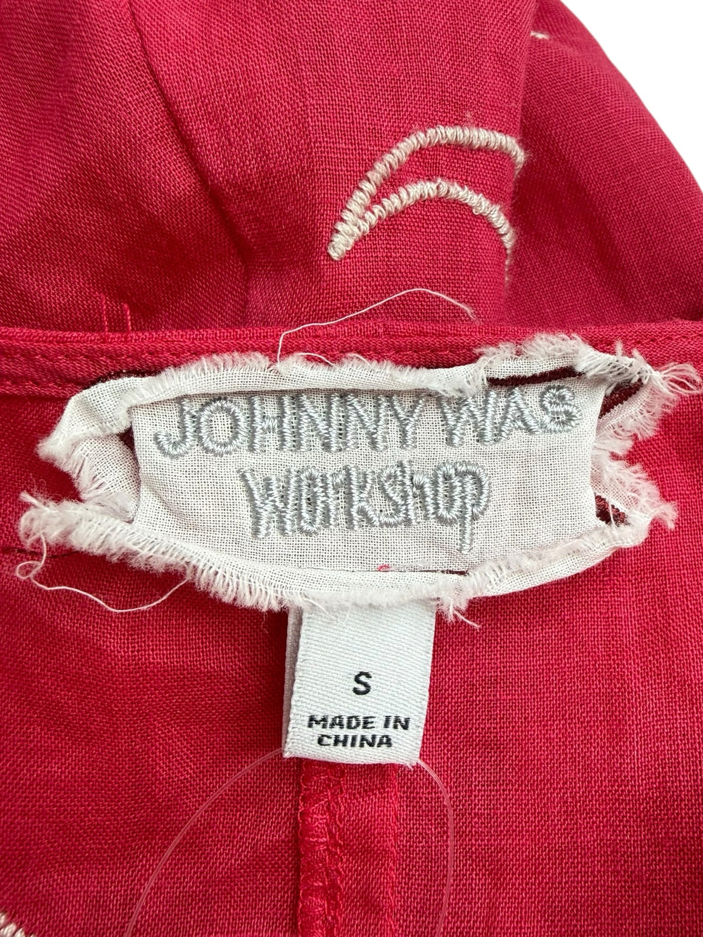 Johnny Was Bright Pink Playa Mini Dress Size S
