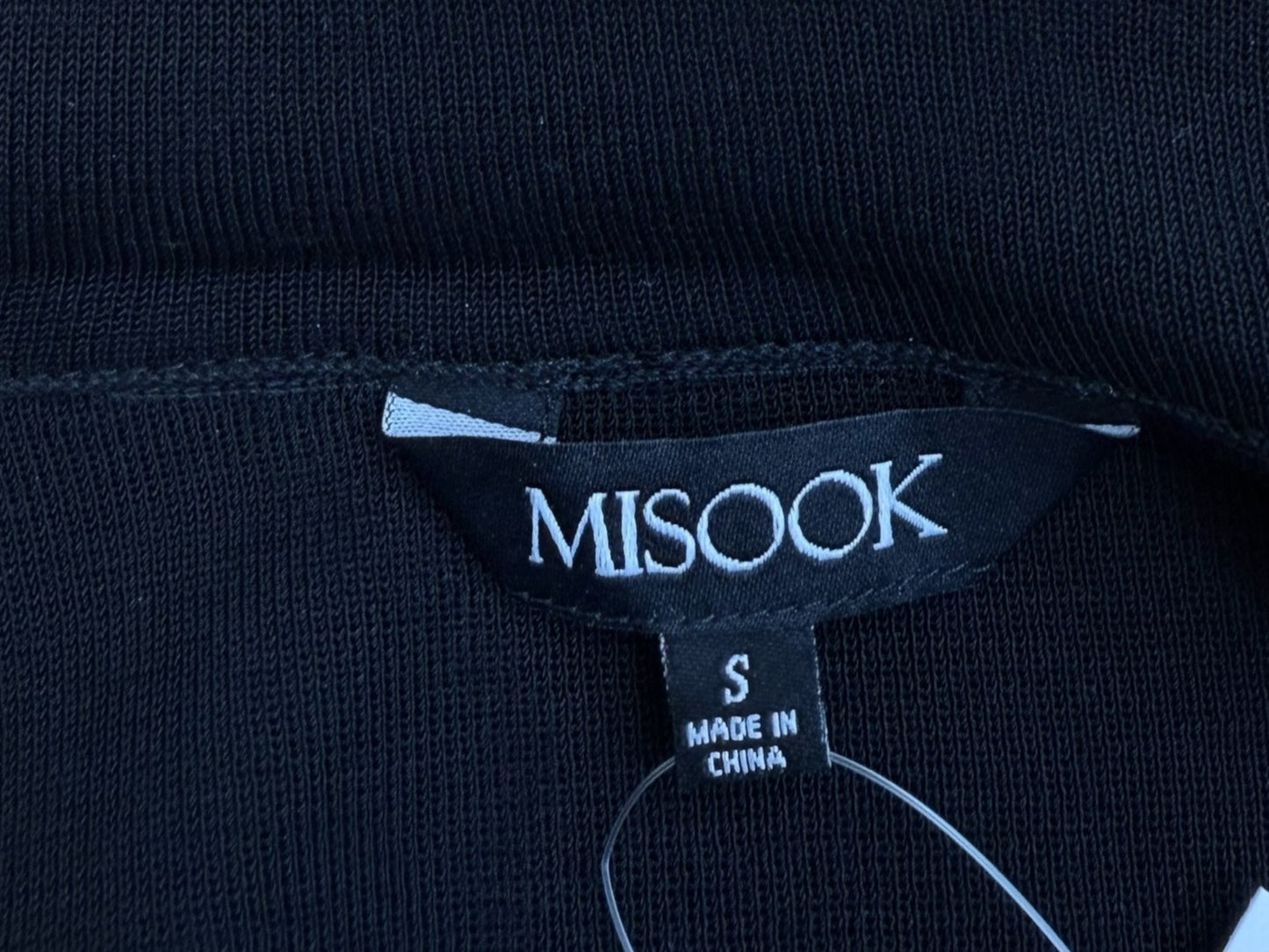 MISOOK Black Knit Dress Jacket Size S